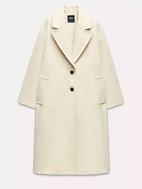 Zara Women’s wool single breasted elegant trench coat